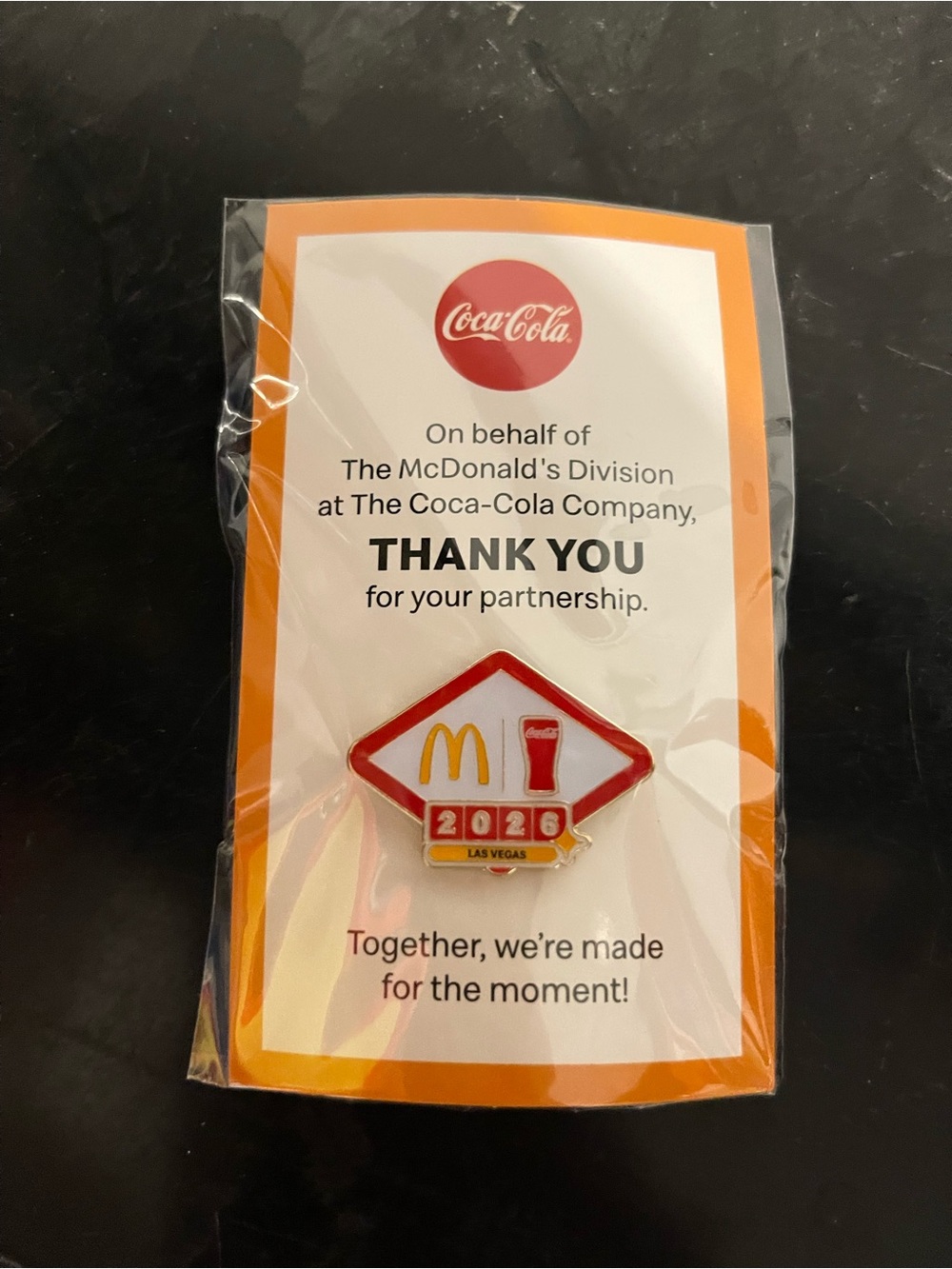 Coca-Cola Co-Branded Enamel Pin McDonald’s Las Vegas
